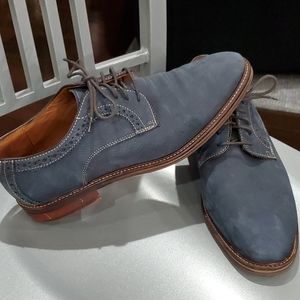 Johnston & Murphy Men's Navy Suede Shoe Size 9.5m